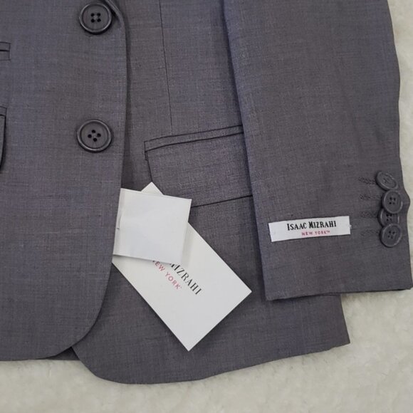 🎁 Isaac Mizrahi Boys Slim 2 Piece Suit - Picture 4 of 7